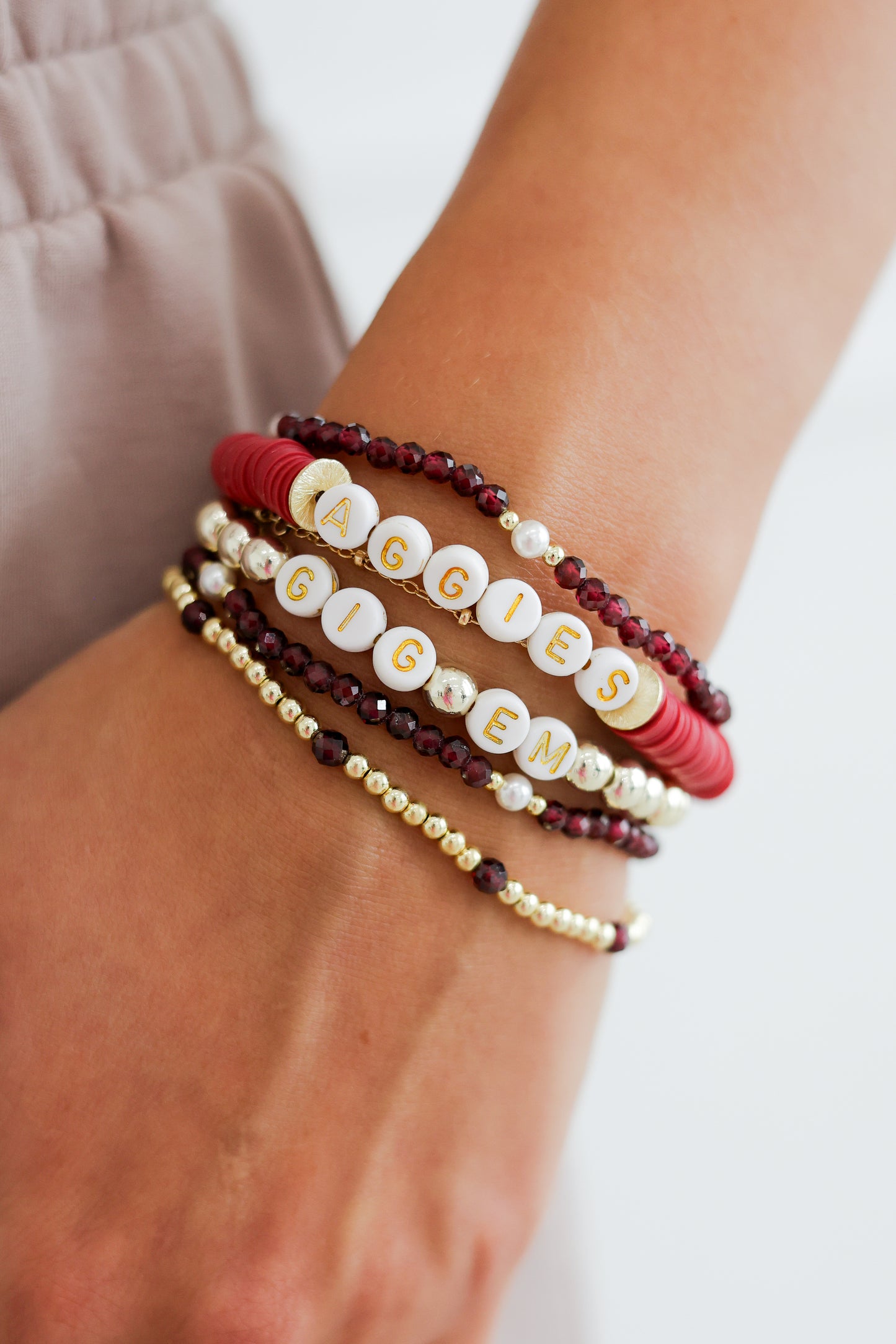 Aggie Game Day Jewelry Stack