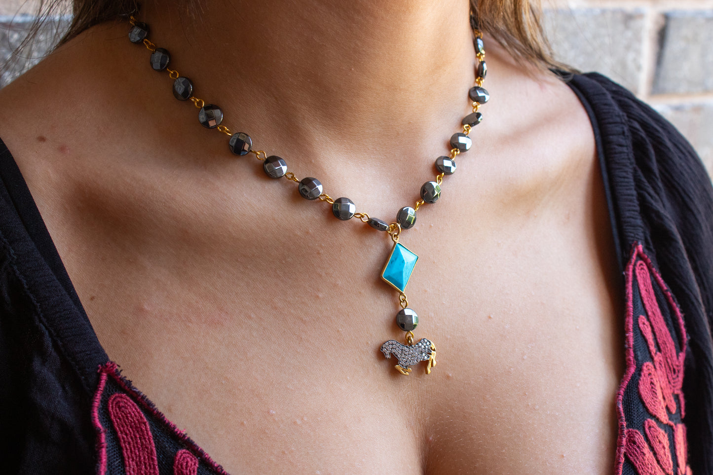 Midnight Mustang Necklace