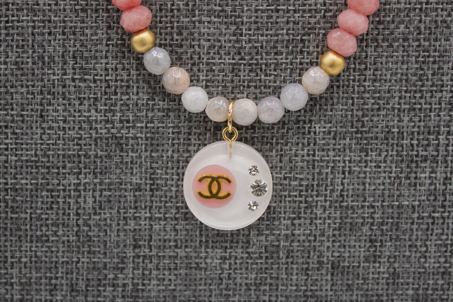 Blush Chanel Necklace
