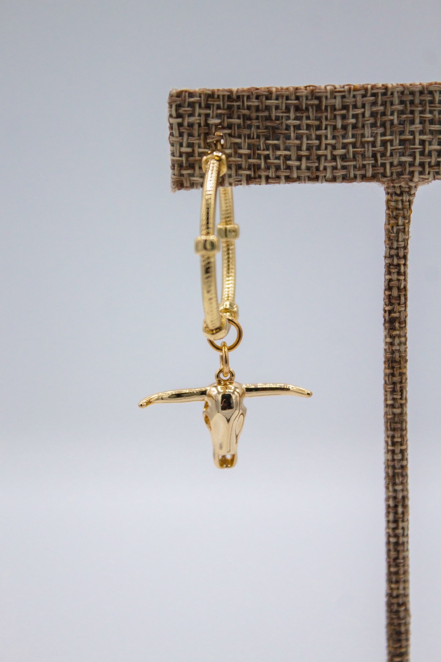 Golden Longhorn Hoop Drops