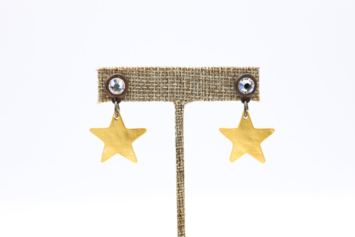 Golden Star Drop Earrings