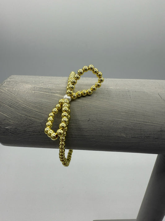 Beaded Bow Bracelet