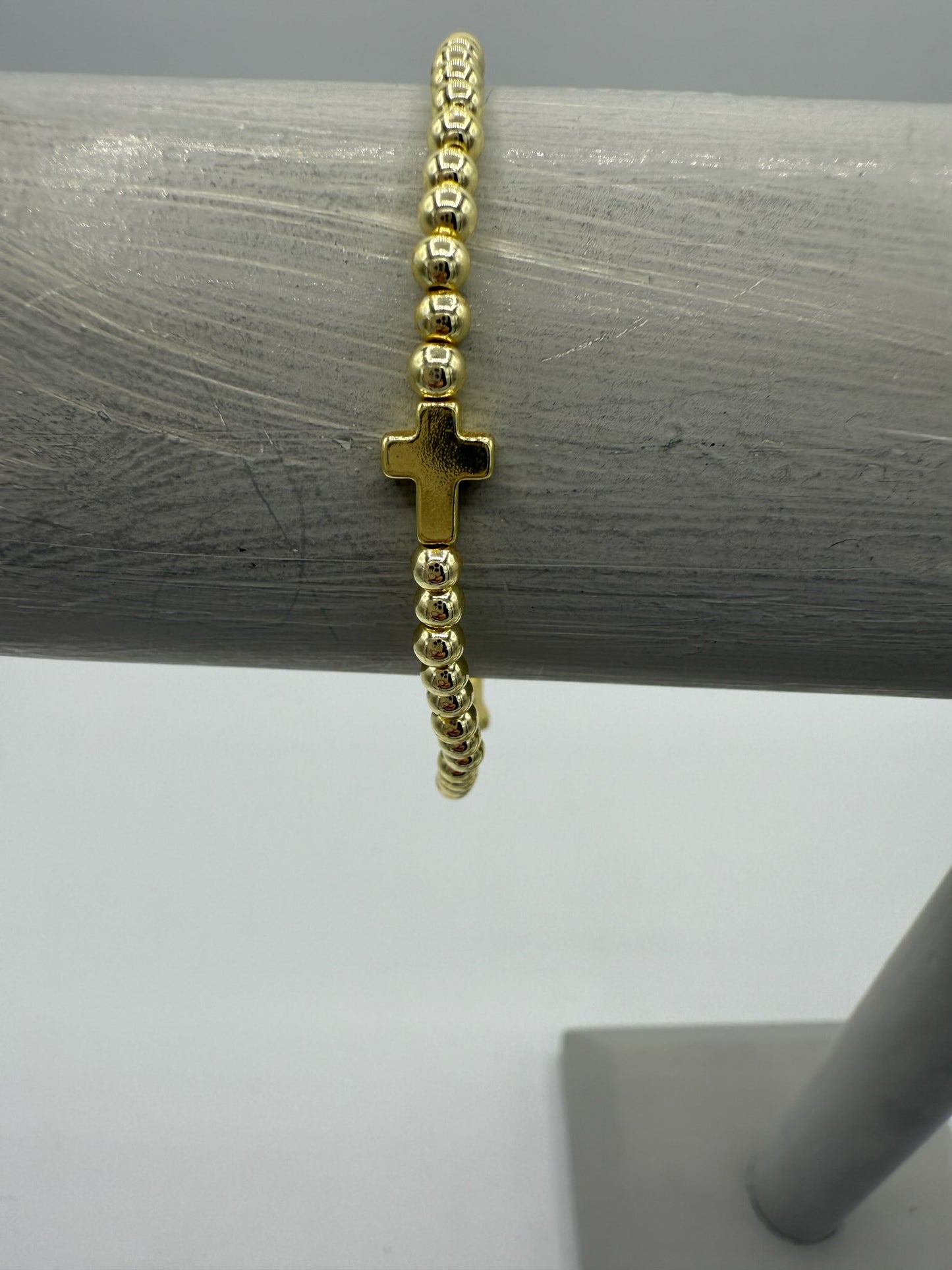 Beaded Cross Bracelet