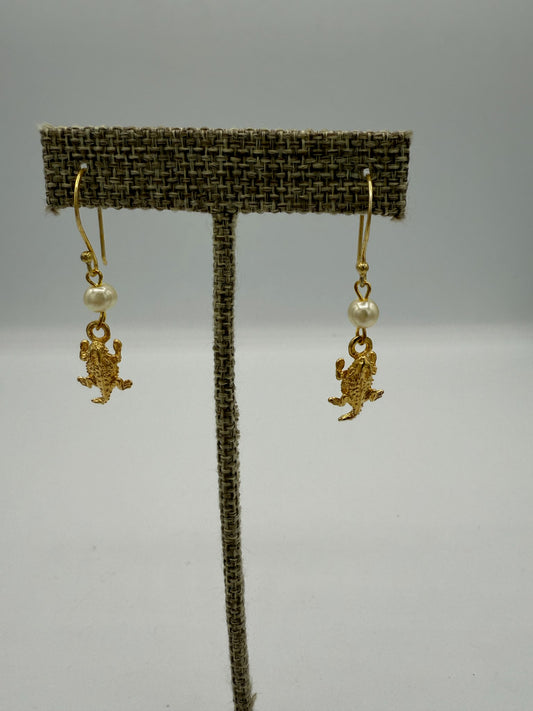 TCU Simple Dangle Earrings
