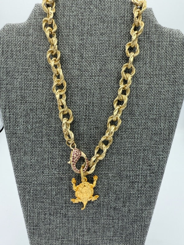 Golden TCU Necklace