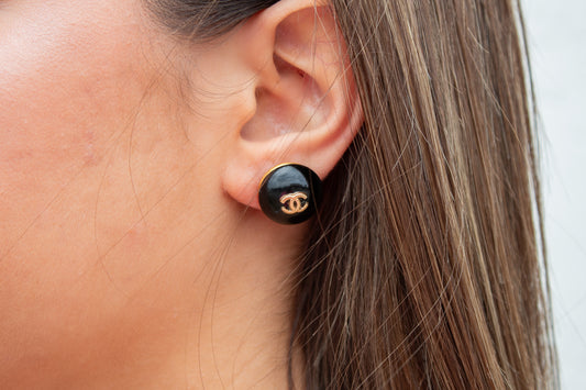 Chanel Button Studs