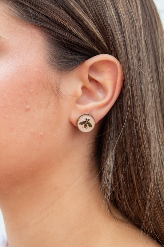 Queen Bee Vintage Studs