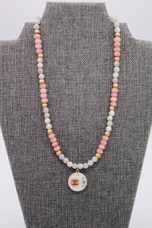 Blush Chanel Necklace