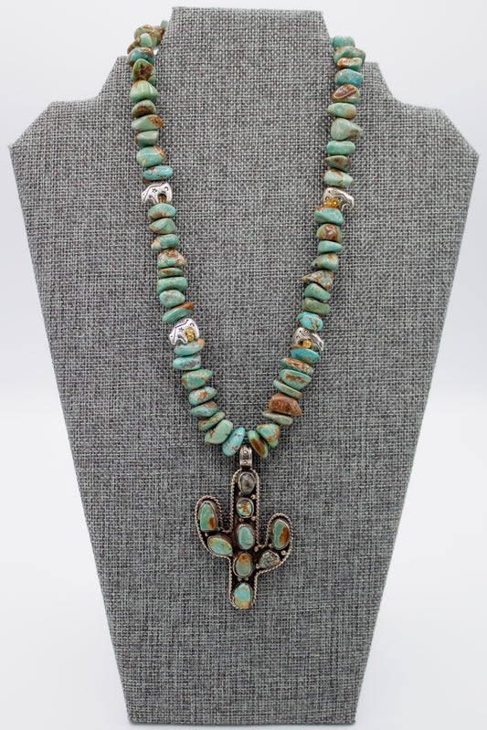 Turquoise Saguaro Necklace
