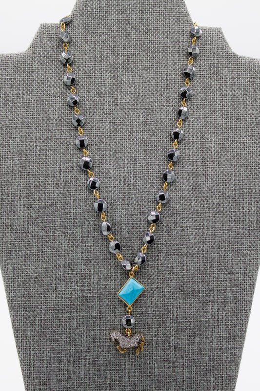 Midnight Mustang Necklace
