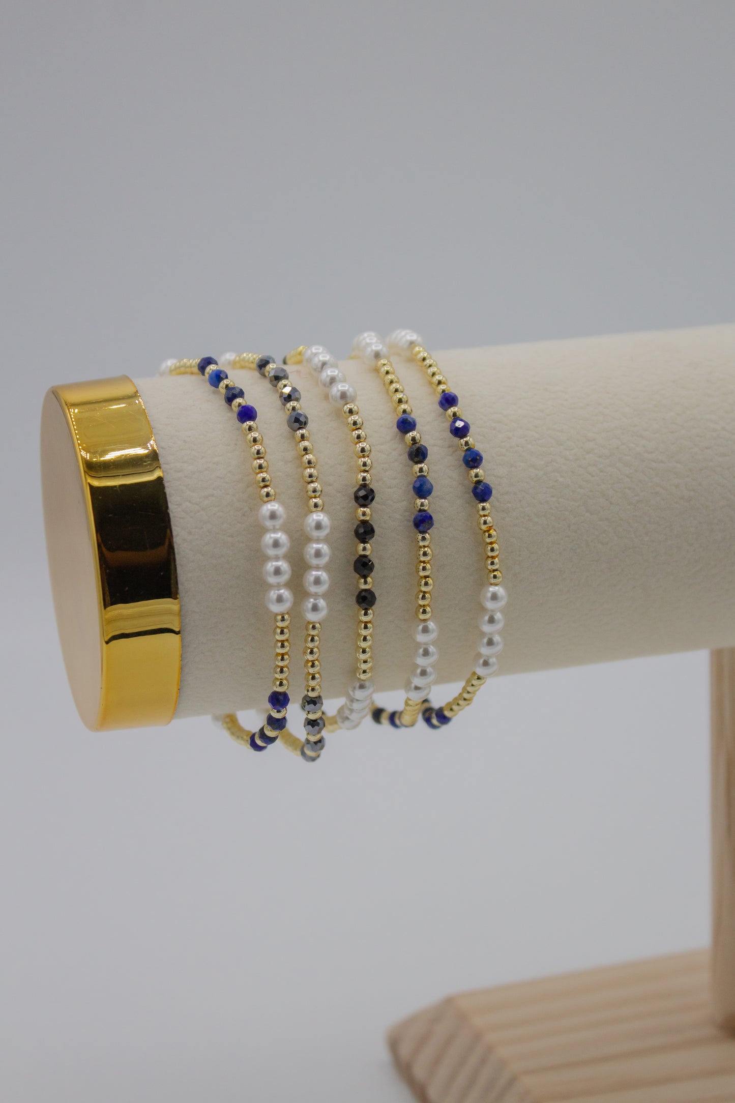 Golden Luxe Beaded Bracelets